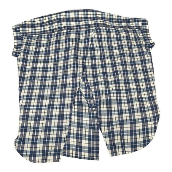 Madewell WMNS XS Central Open Back Collared Shirt Plaid Oversized Button Down - Picture 5 of 7